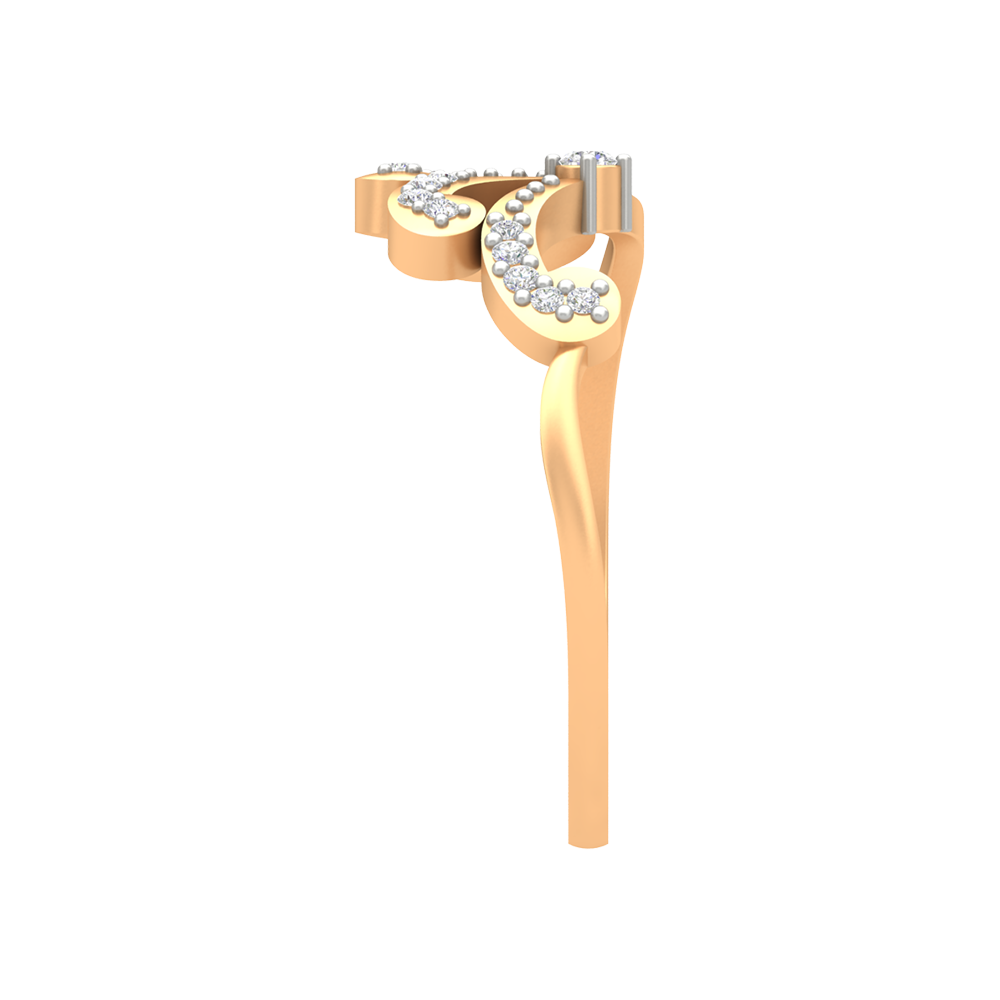 Irrina Diamond Ring In 925 Sterling Silver - Eleven