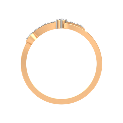 Irrina Diamond Ring In 925 Sterling Silver - Twelve
