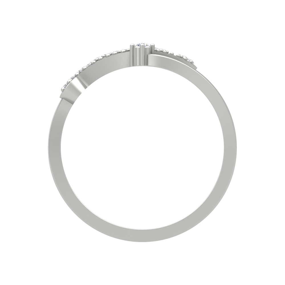 Irrina Diamond Ring In 925 Sterling Silver - Three