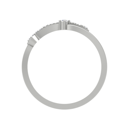 Irrina Diamond Ring In 925 Sterling Silver - Three