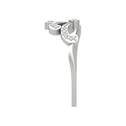 Irrina Diamond Ring In 925 Sterling Silver - Four