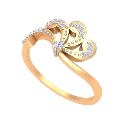 Irrina Diamond Ring In 925 Sterling Silver - Nine