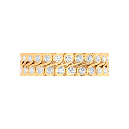 Jacinthe Diamond Band In 925 Sterling Silver - Ten