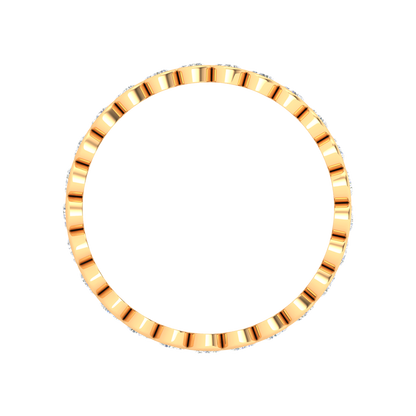 Jacinthe Diamond Band In 925 Sterling Silver - Twelve