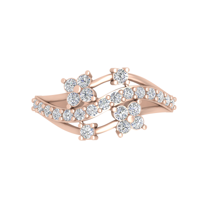Javion Diamond Ring In 925 Sterling Silver - Three