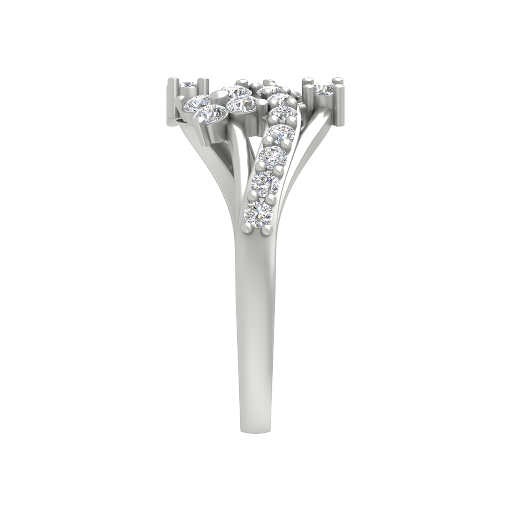 Javion Diamond Ring In 925 Sterling Silver - Seven