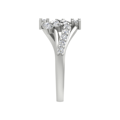 Javion Diamond Ring In 925 Sterling Silver - Seven