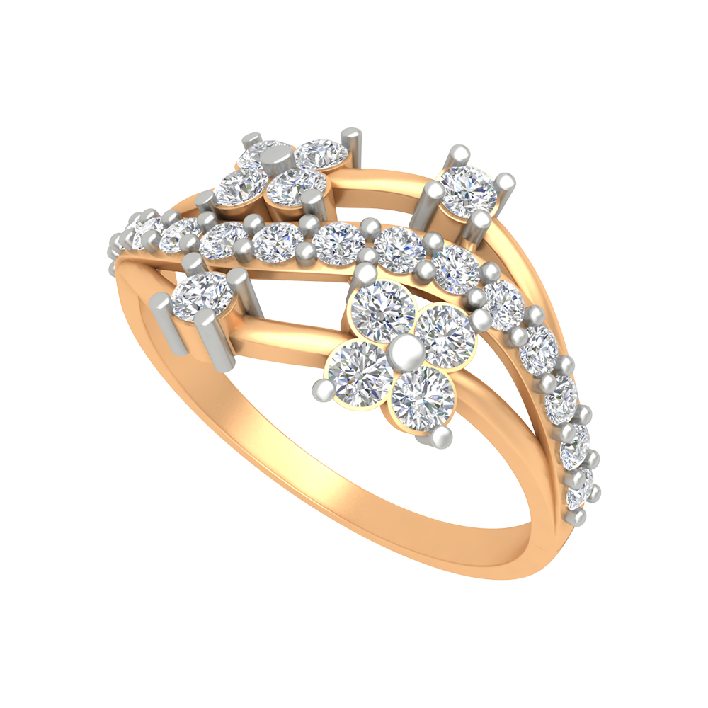 Javion Diamond Ring In 925 Sterling Silver - Nine