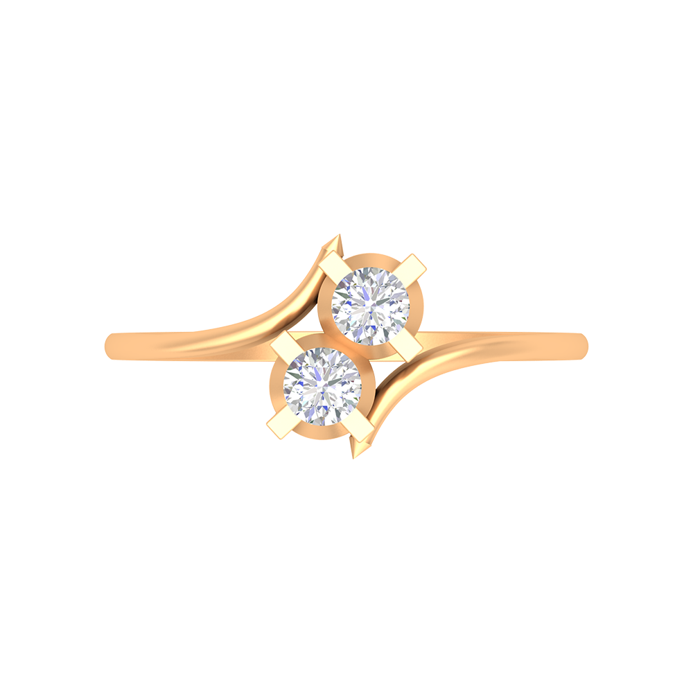 Jazzed Up Jewelry Diamond Ring In 925 Sterling Silver - Ten