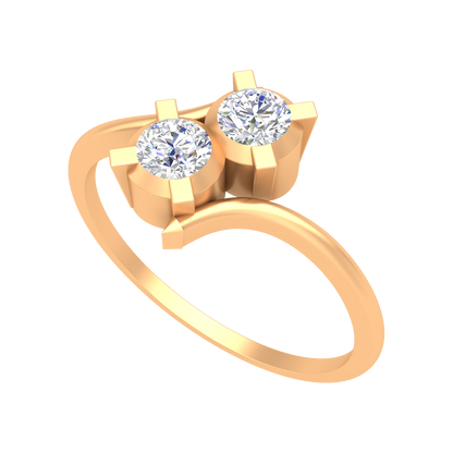 Jazzed Up Jewelry Diamond Ring In 925 Sterling Silver - Nine