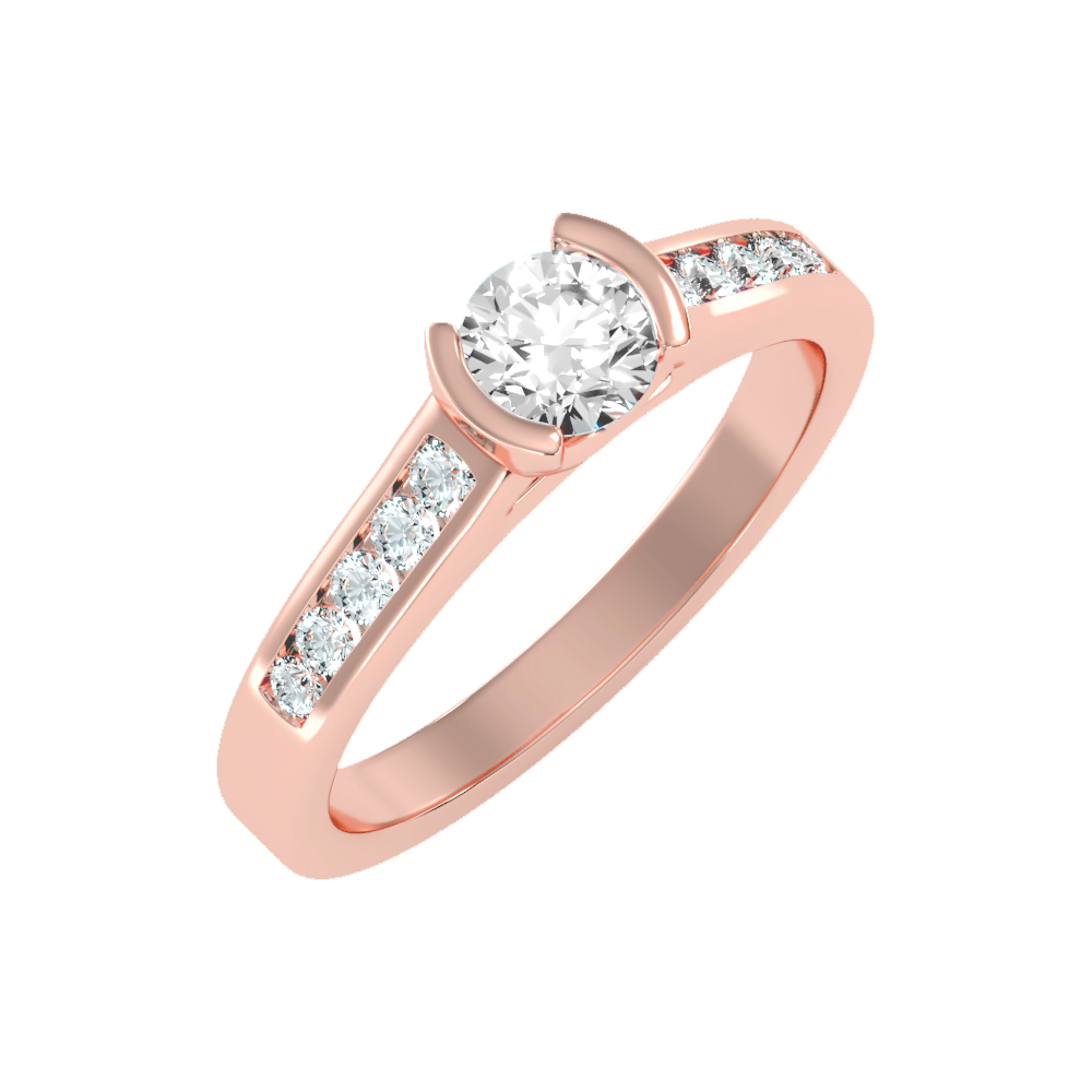 Jazzful Solitaire Ring In 925 Sterling Silver - One