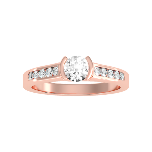 Jazzful Solitaire Ring In 925 Sterling Silver - Two