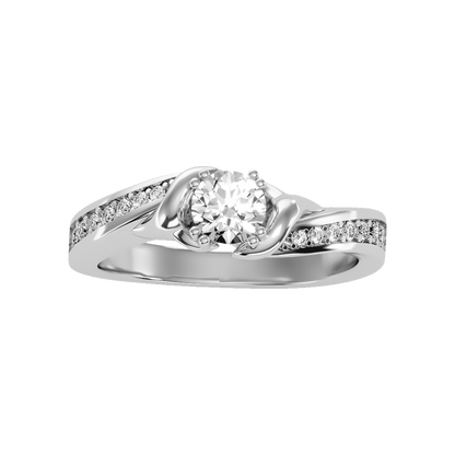 Jazzin Solitaire Ring In 925 Sterling Silver - Three