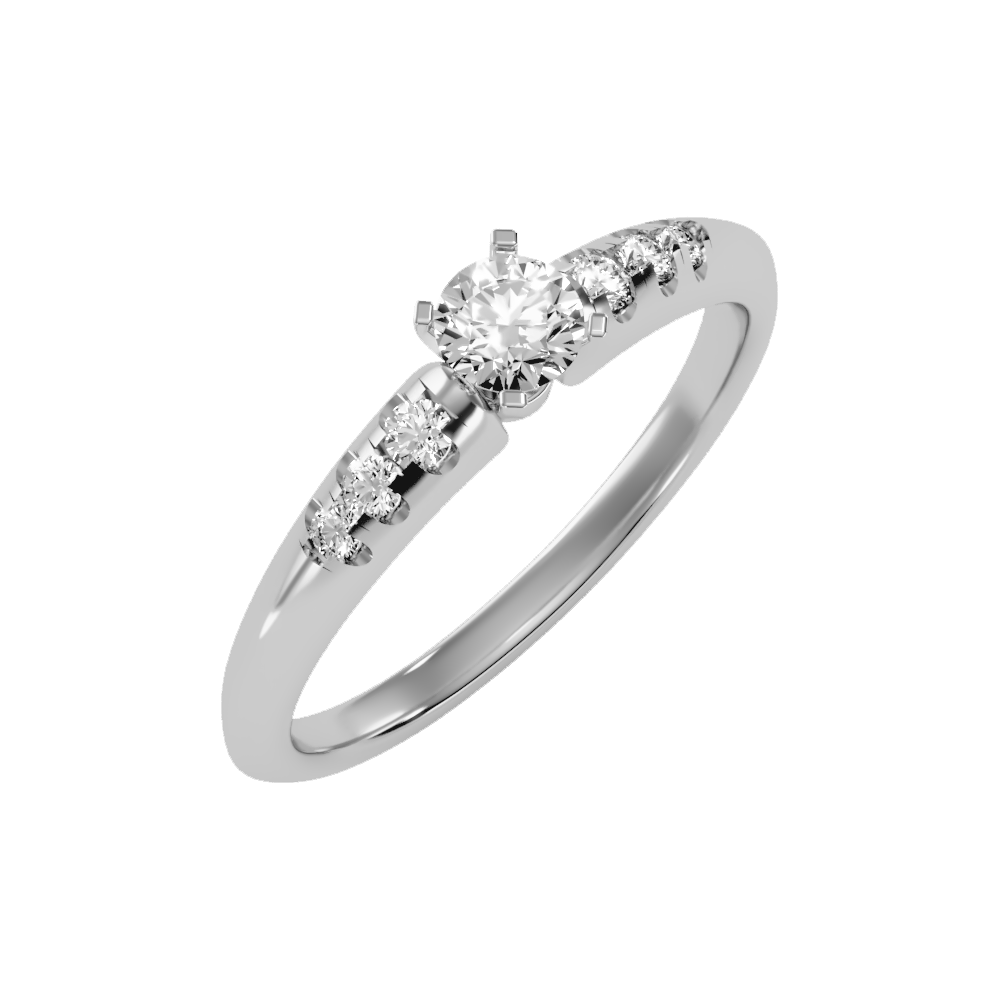 Jazzy Solitaire Ring - One
