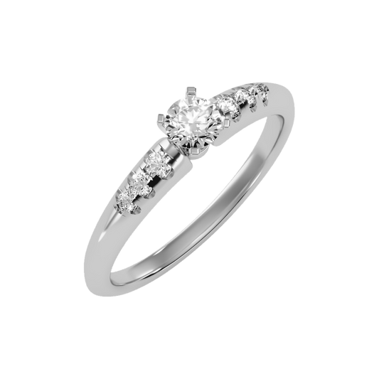 Jazzy Solitaire Ring - One