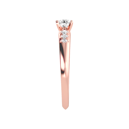 Jazzy Solitaire Ring In 925 Sterling Silver - Eight