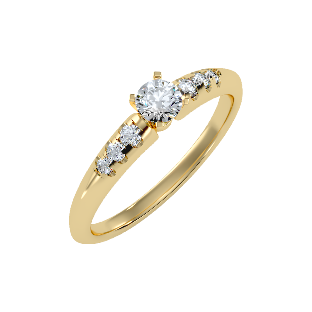 Jazzy Solitaire Ring - Nine