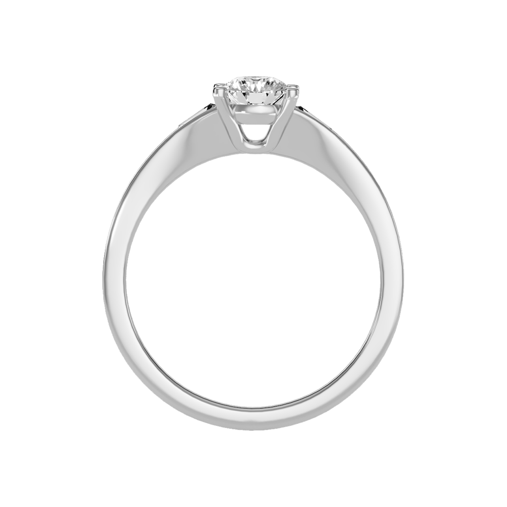 Jazz Solitaire Ring In 925 Sterling Silver - Eight
