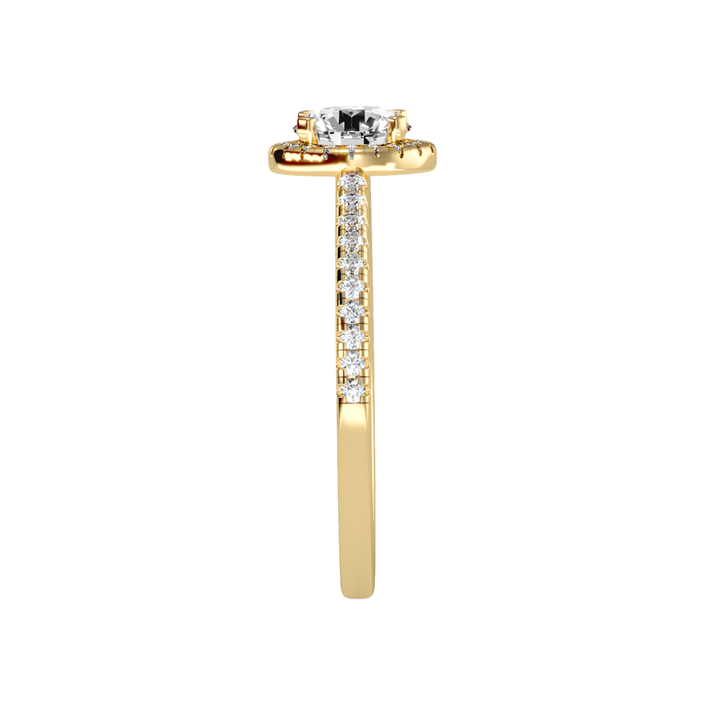 Jene Classic Halo Diamond Engagement Ring - Eleven