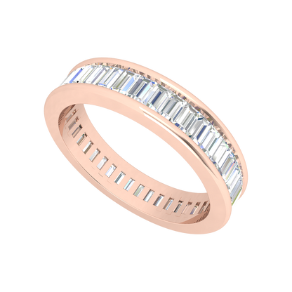Jessamine Diamond Band In 925 Sterling Silver - Five