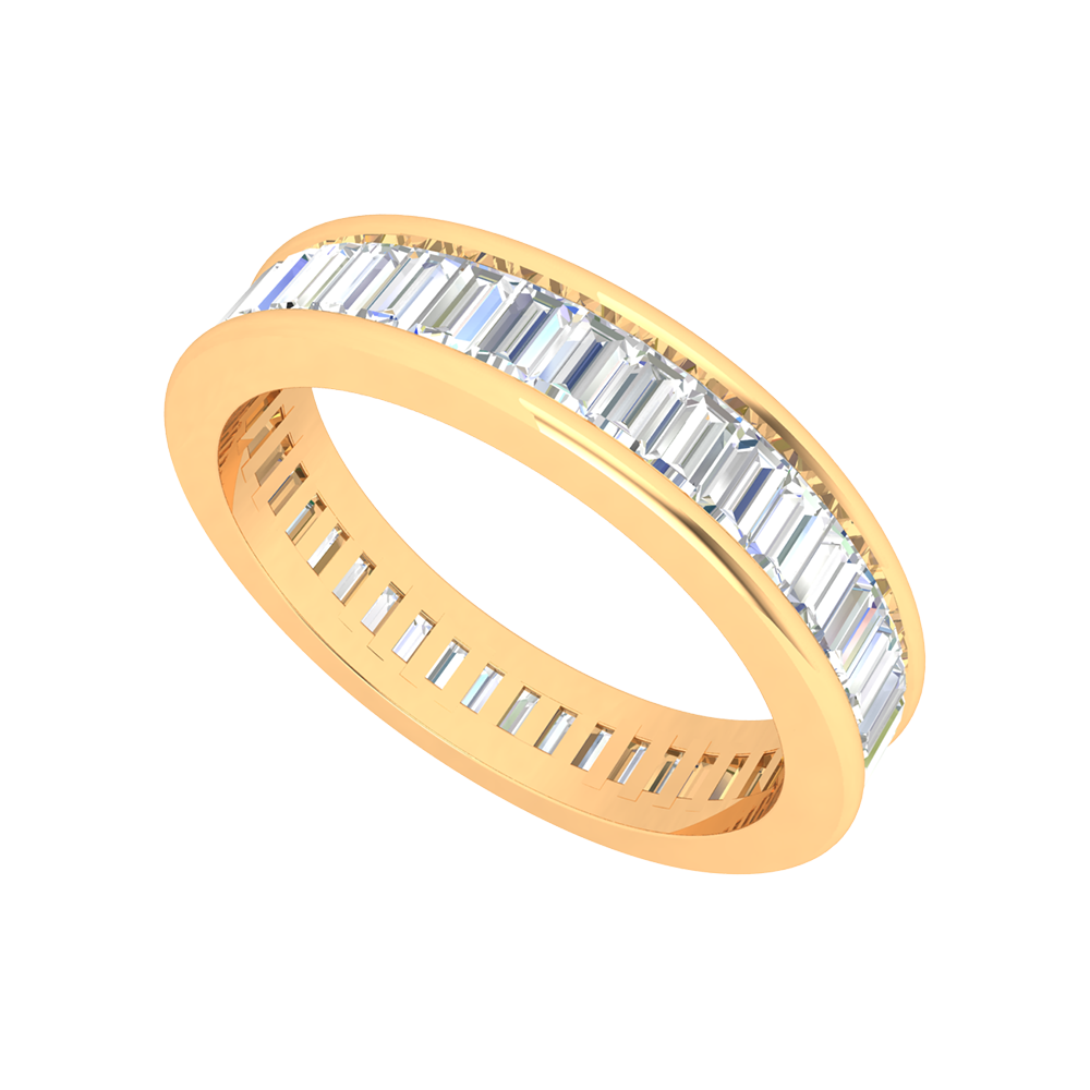 Jessamine Diamond Band In 925 Sterling Silver - Nine