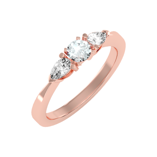 Jewel In The Crown Promise Ring In 925 Sterling Silver - One