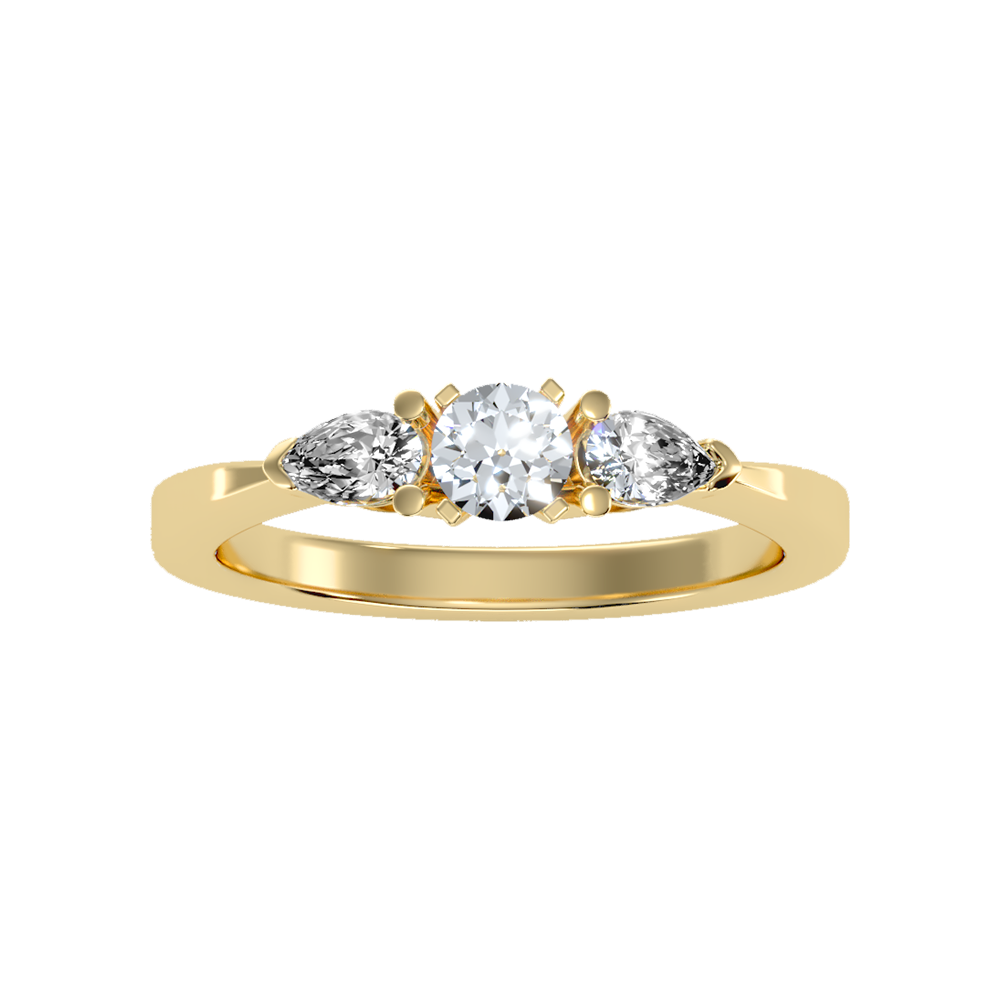 Jewel In The Crown Promise Ring In 925 Sterling Silver - Ten