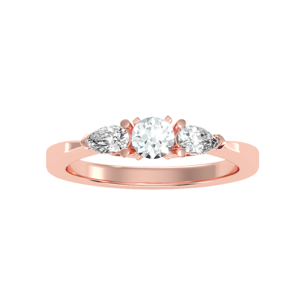 Jewel In The Crown Promise Ring In 925 Sterling Silver - Two