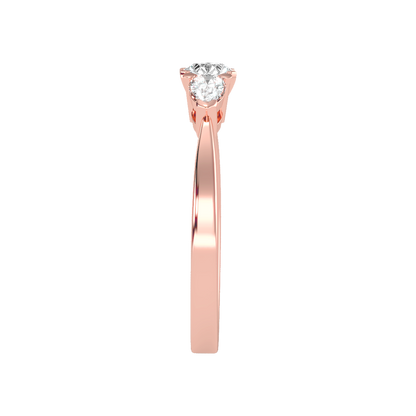 Jewel In The Crown Promise Ring In 925 Sterling Silver - Three