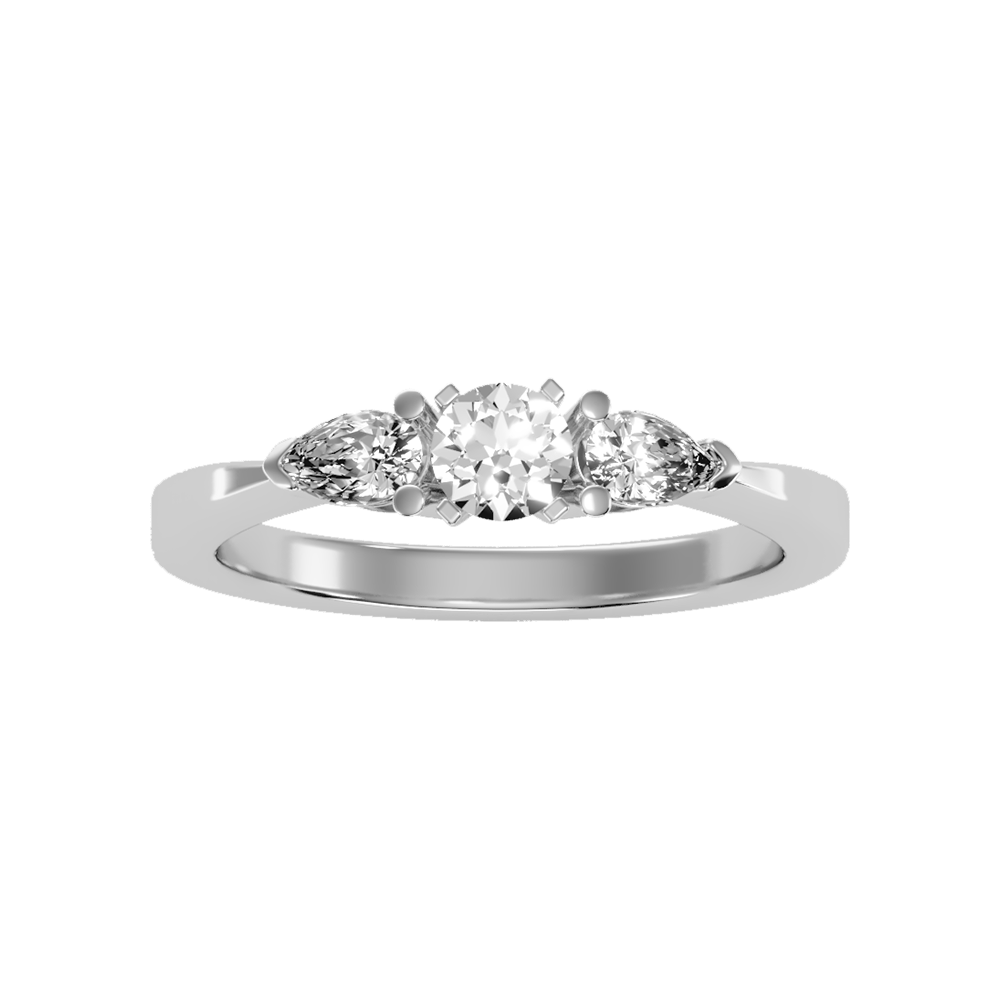 Jewel In The Crown Promise Ring In 925 Sterling Silver - Six