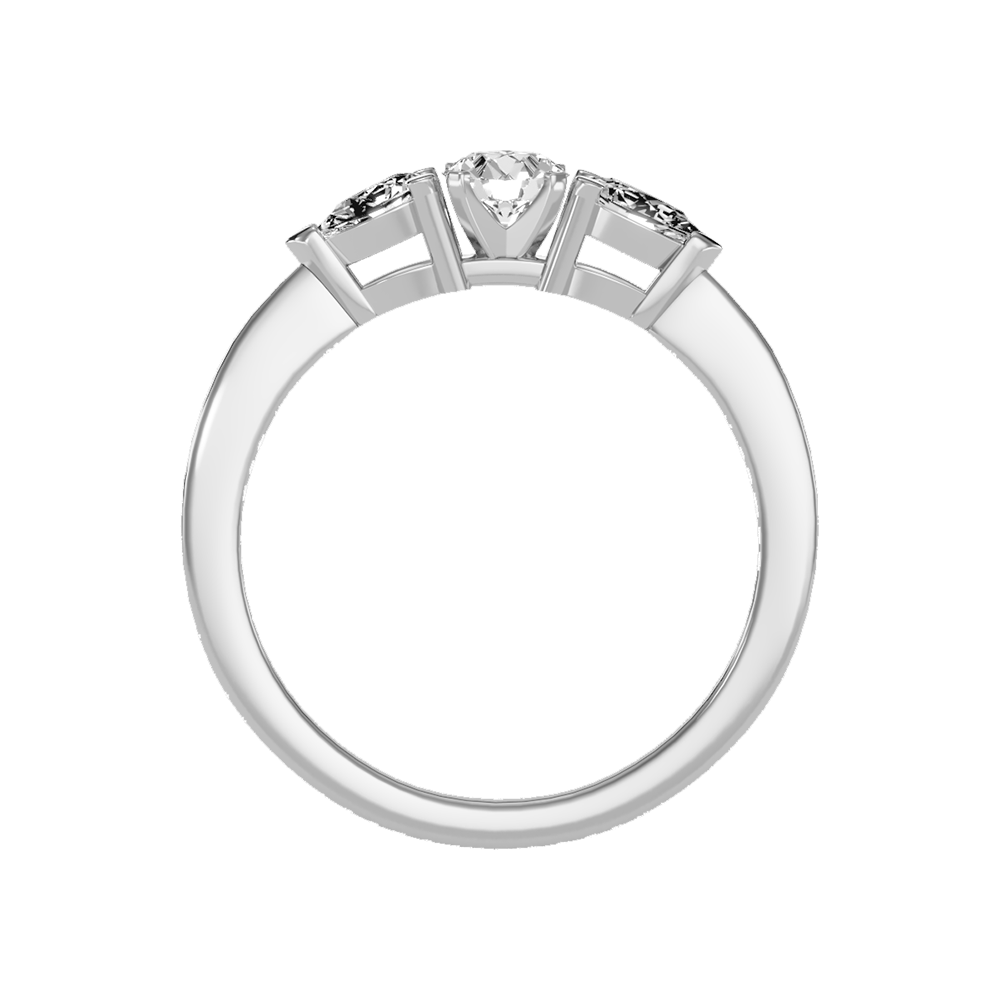 Jewel In The Crown Promise Ring In 925 Sterling Silver - Eight