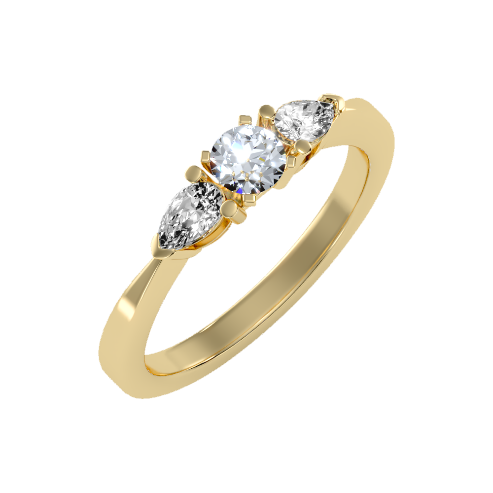 Jewel In The Crown Promise Ring In 925 Sterling Silver - Nine