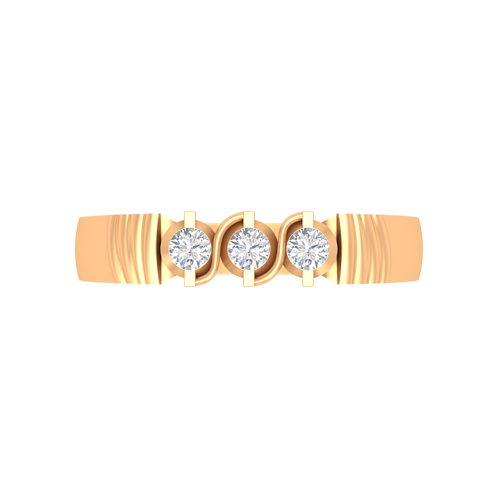 Jewel Tone Gems Tri Stone Ring In 925 Sterling Silver - Ten