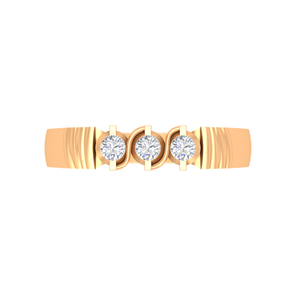Jewel Tone Gems Tri Stone Ring In 925 Sterling Silver - Ten