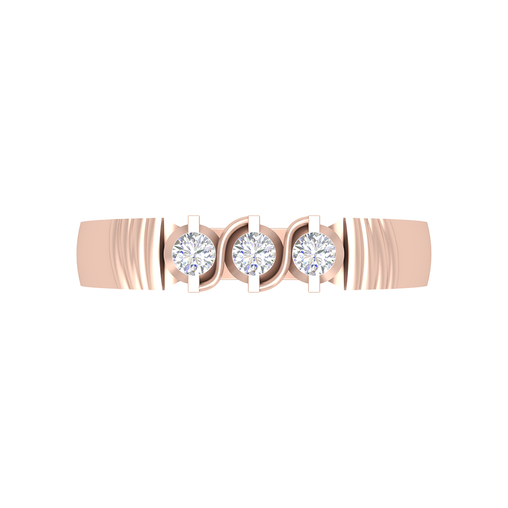 Jewel Tone Gems Tri Stone Ring In 925 Sterling Silver - Two