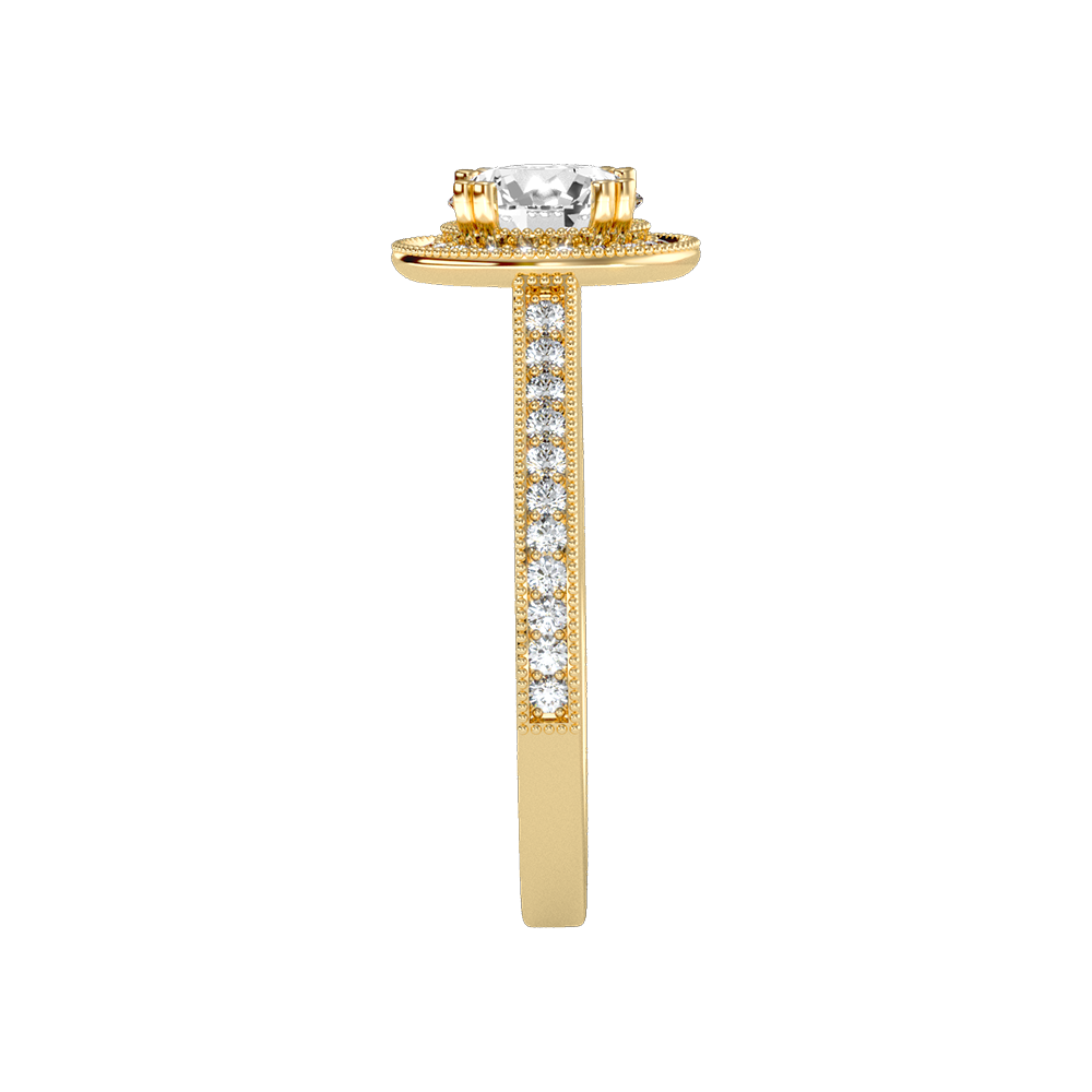 Jewne Classic Halo Diamond Engagement Ring - Eleven
