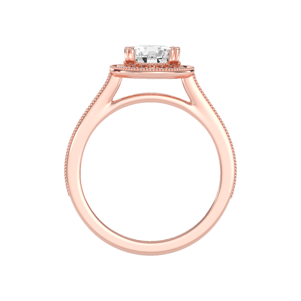 Jewne Classic Halo Diamond Engagement Ring - Six