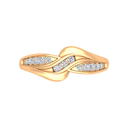 Jillian Diamond Ring In 925 Sterling Silver - Ten