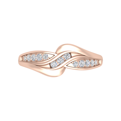 Jillian Diamond Ring In 925 Sterling Silver - Two