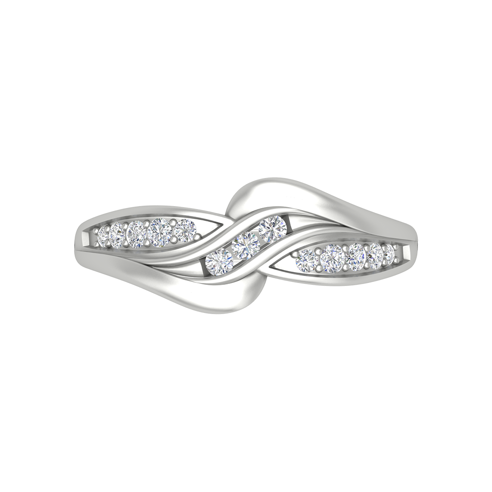 Jillian Diamond Ring In 925 Sterling Silver - Six