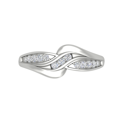 Jillian Diamond Ring In 925 Sterling Silver - Six