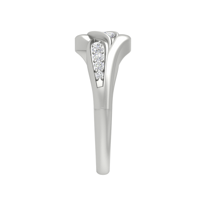Jillian Diamond Ring In 925 Sterling Silver - Seven