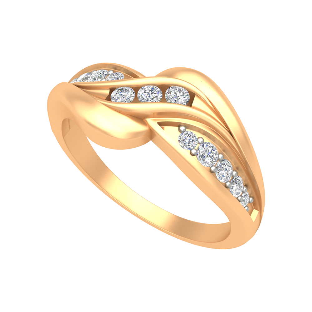Jillian Diamond Ring In 925 Sterling Silver - Nine
