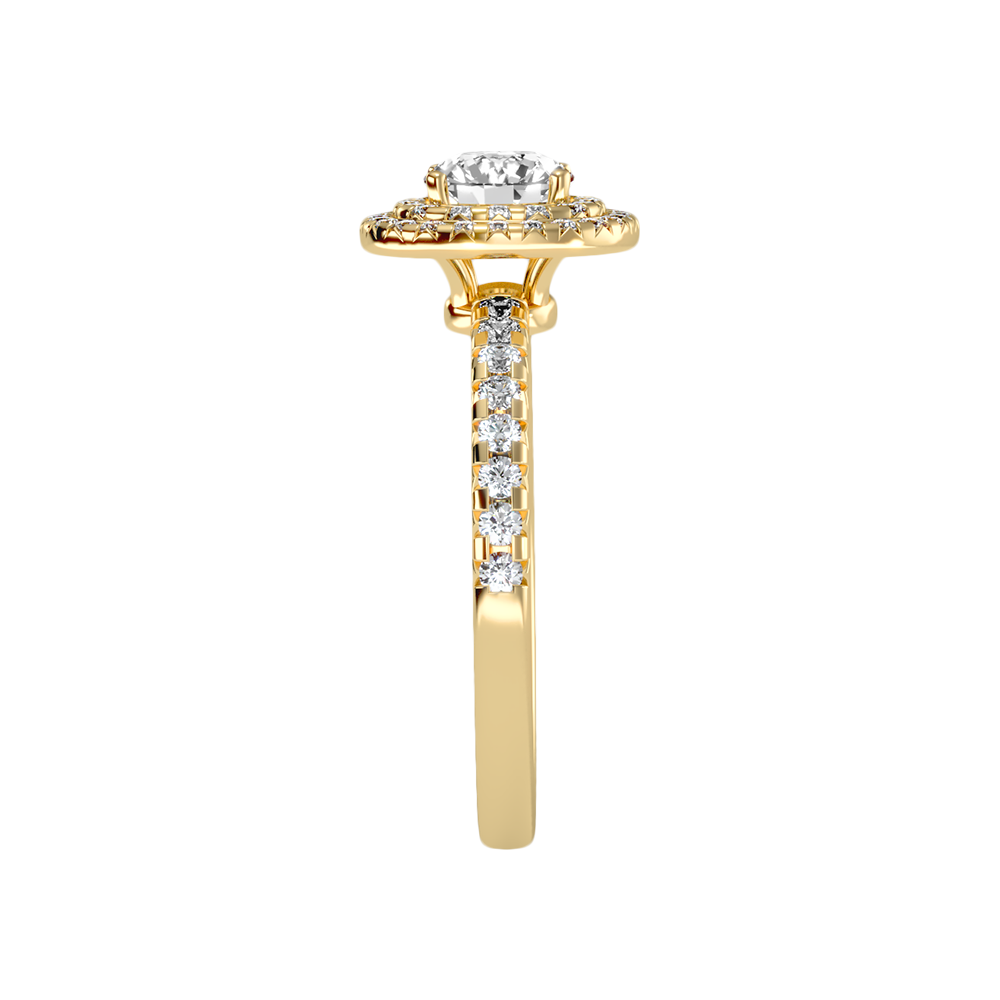 Jocular Halo Ring In 925 Sterling Silver - Twelve