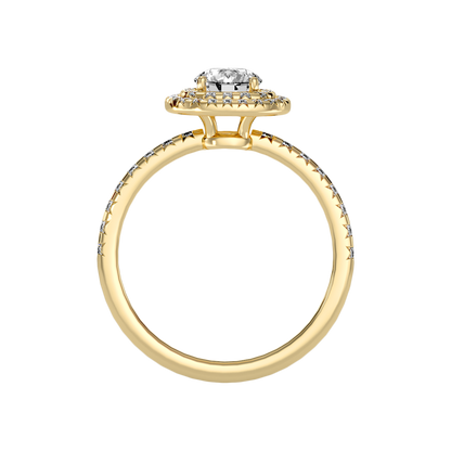 Jocular Halo Ring In 925 Sterling Silver - Thirteen