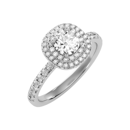 Jocular Halo Ring In 925 Sterling Silver - Eight