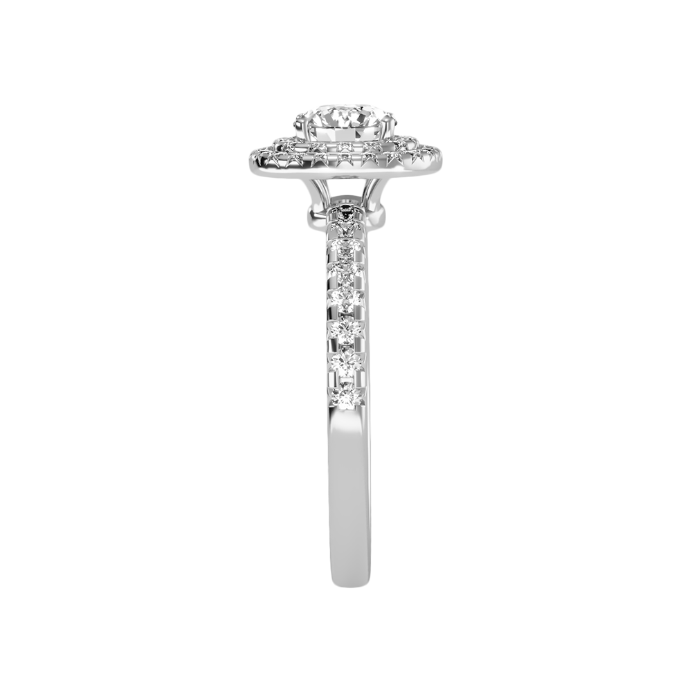 Jocular Halo Ring In 925 Sterling Silver - Nine