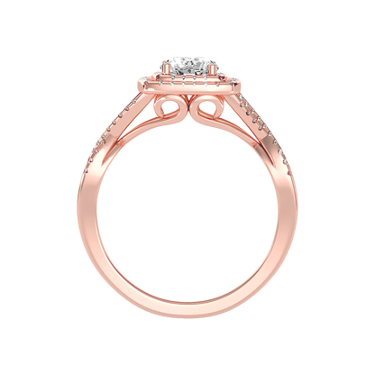Jocund Halo Ring In 925 Sterling Silver - Eleven