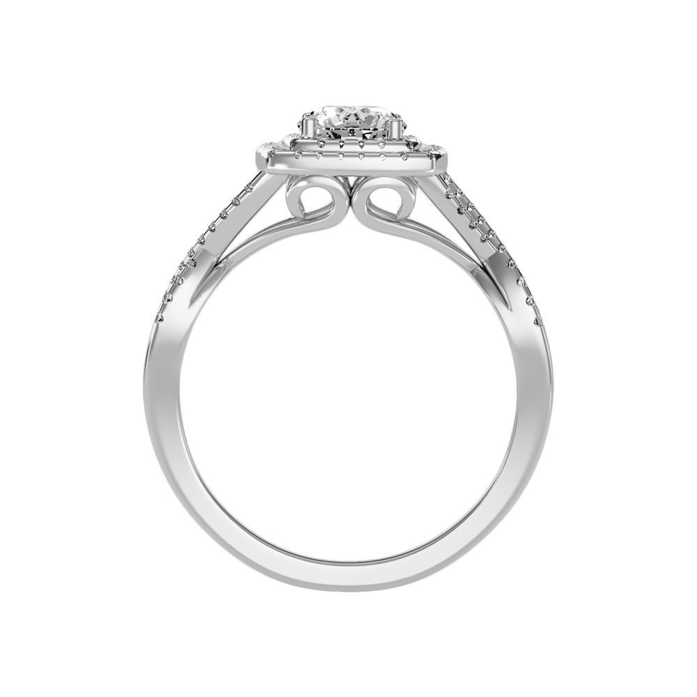 Jocund Halo Ring In 925 Sterling Silver - Nine