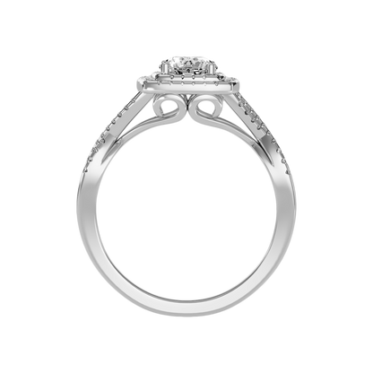 Jocund Halo Ring In 925 Sterling Silver - Nine